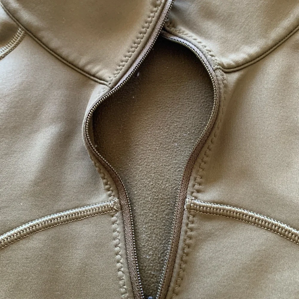 Lululemon Olive 1/4 Zip Fleece